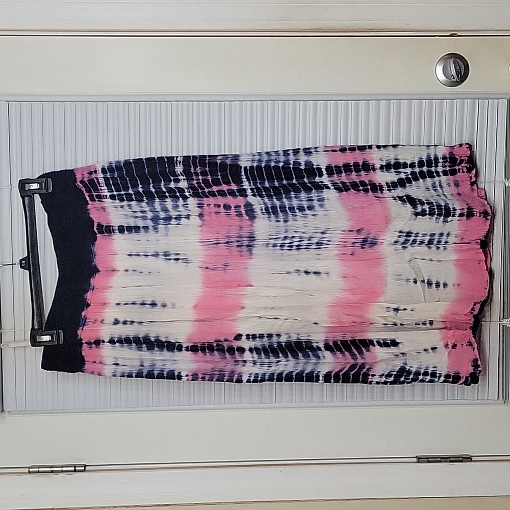 NWT Gypsies Blu gauze skirt L